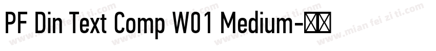 PF Din Text Comp W01 Medium字体转换